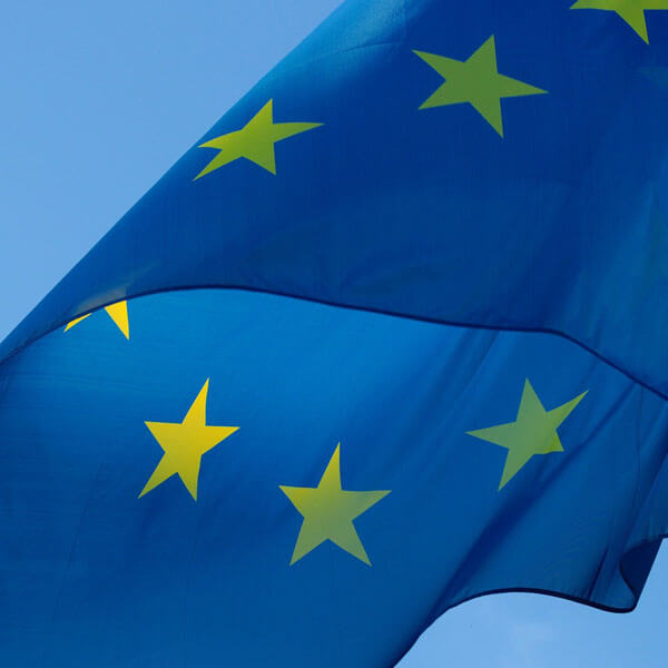 Europäische Flagge Weiterbildung